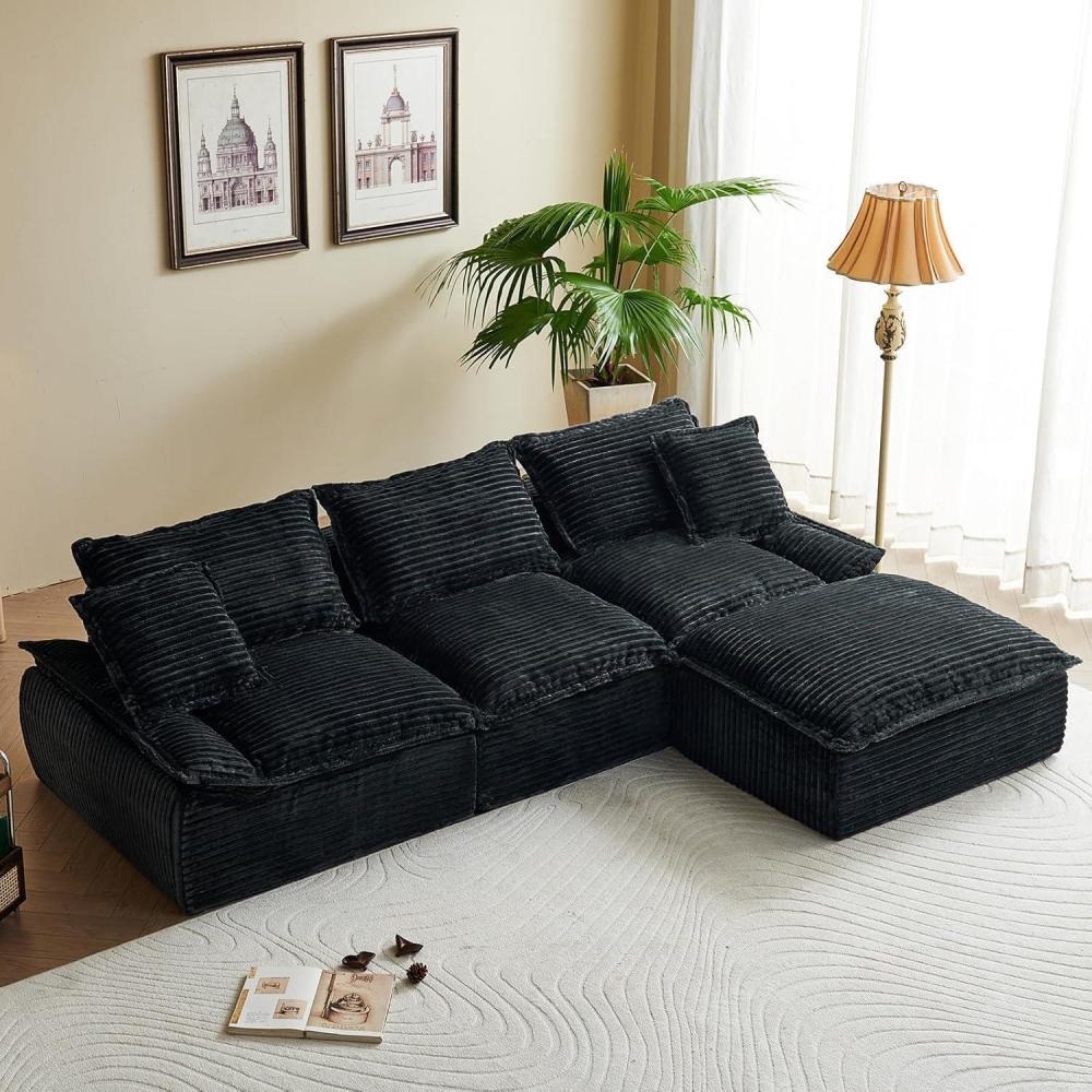 Modular Sectional Cloud Couch – Utra Soft Modern L Shaped Modular ...
